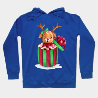 Christmas Reindeer cake Hoodie